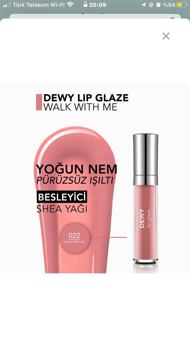 Flormar Dewy Lip Glaze Dudak Parlatıcısı 022 Walk With Me - Görsel 3