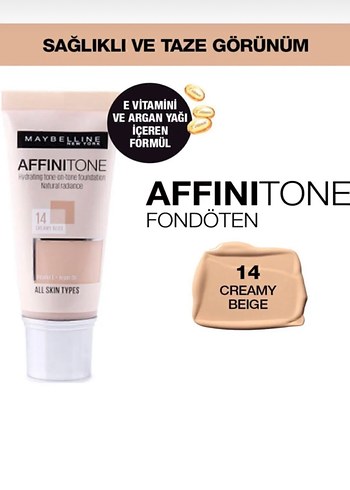 Maybelline Affinitone Fondöten No:14 - Görsel 2