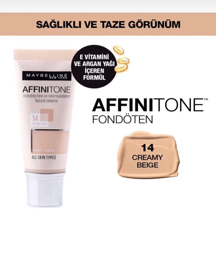 Maybelline Affinitone Fondöten No:14 - Görsel 2