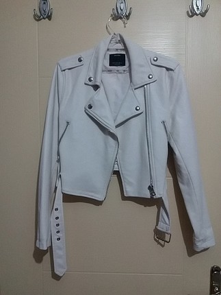 bershka biker deri ceket