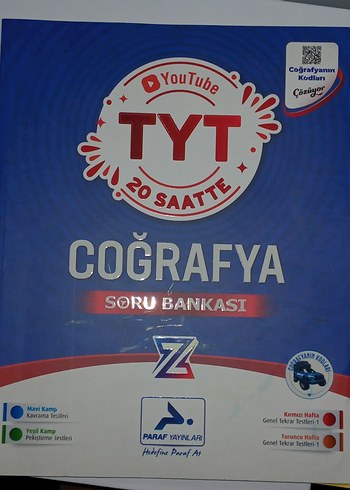 TYT Coğrafya Soru Bankası - Paraf Yayınları