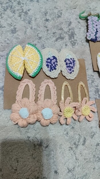 Tasarımcı Tasarı örgü toka set