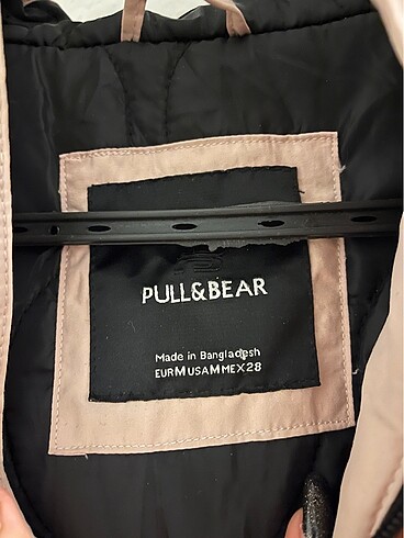 m Beden PULL&BEAR Kanguru Mont (pudra pembe )