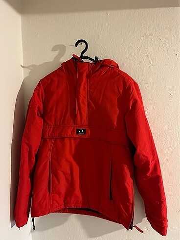 Pull&Bear S beden kanguru mont (kırmızı)