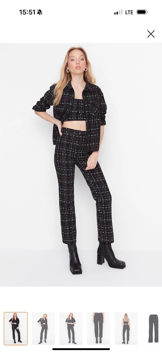 Trendyolmilla tüvit pantolon - Görsel 2