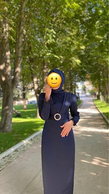 38 Beden lacivert Renk Abiye
