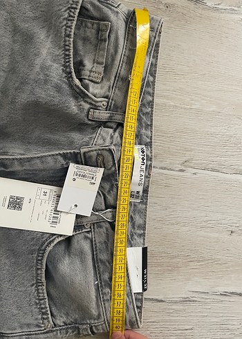 Koton gri kot pantolon - Görsel 3