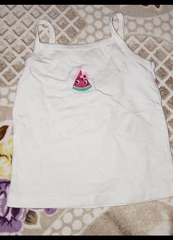 LC Waikiki Kız bebek tşört ve askılı badi