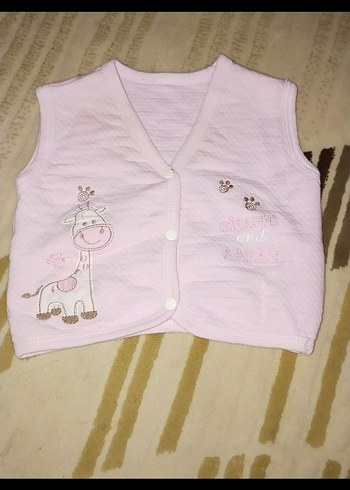 Kız bebek İşlemeli yelek - Görsel 2