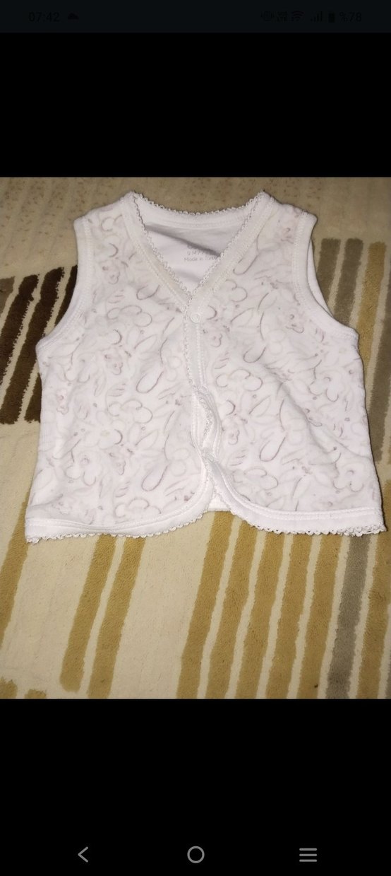 Kız bebek İşlemeli yelek - Görsel 3