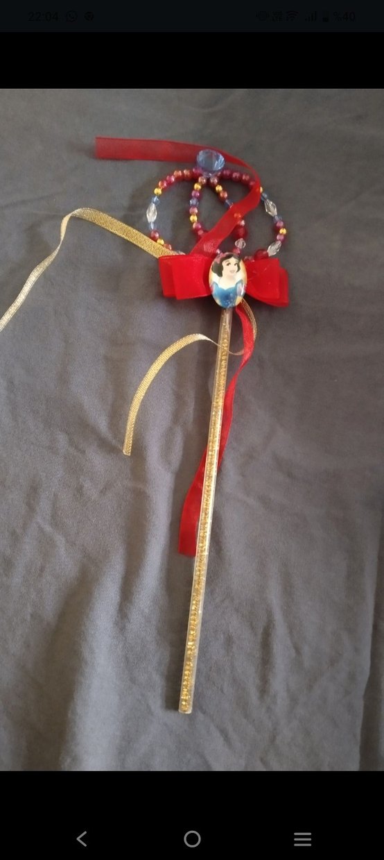 Pamuk prenses asa ve kolye seti - Görsel 2