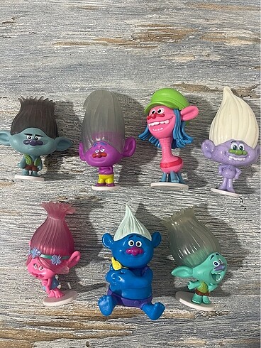 Trolls Troller figür oyuncak Set