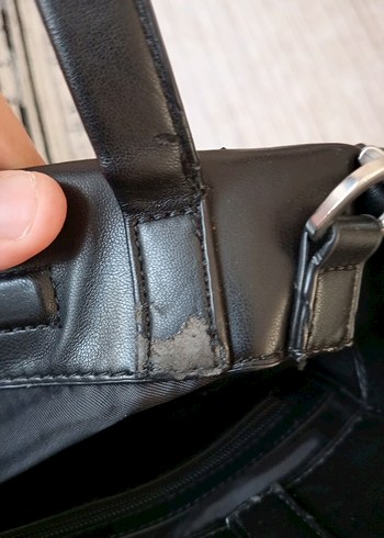  Beden siyah Renk Kilitli Siyah Deri Kadın Çanta