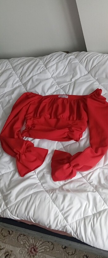 KırmızıCrop bluz