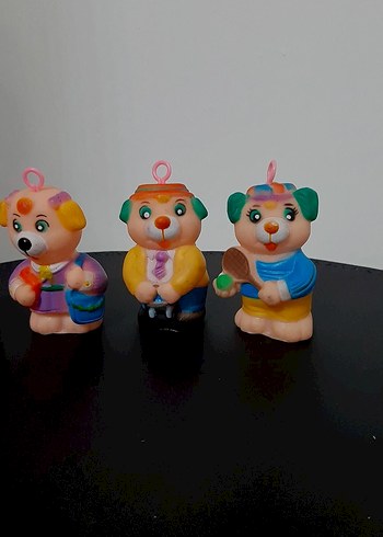 Renkli 4'lü Oyuncak Köpek Figürleri - Görsel 4