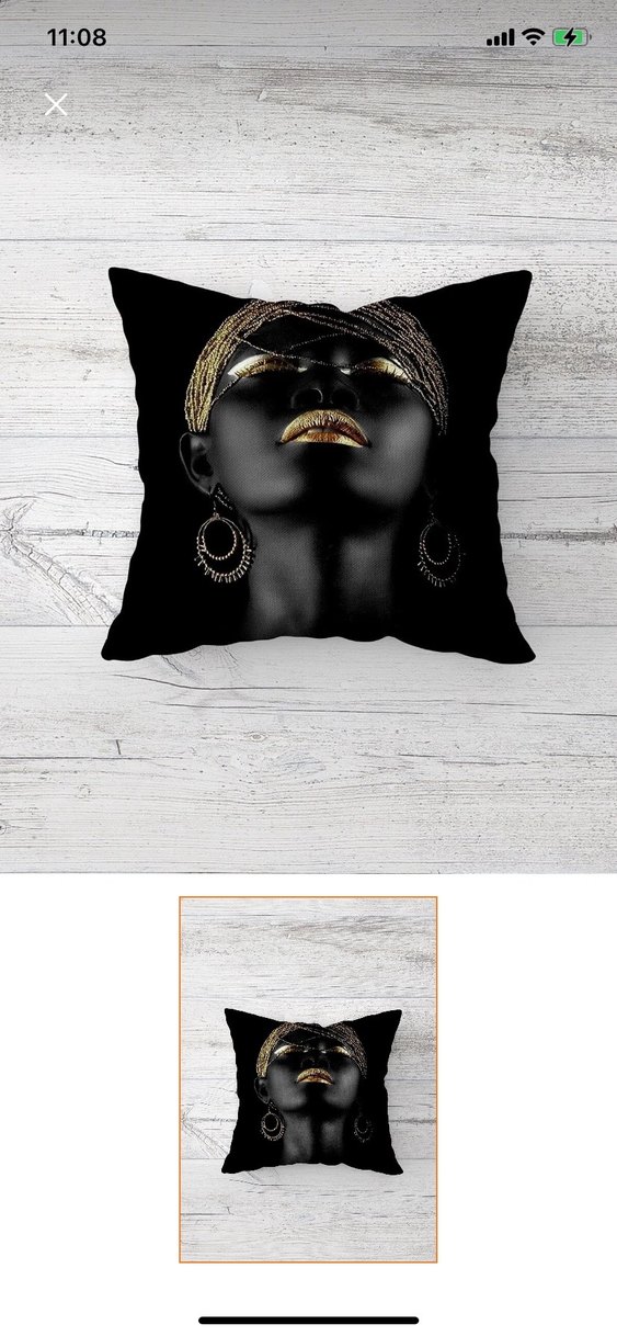 Siyah Baskılı Modern Dekoratif Yastık - Görsel 2