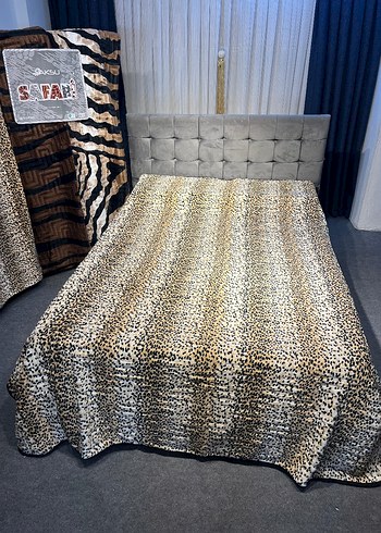 Kahverengi Zebra Desenli Yatak Örtüsü - Görsel 7