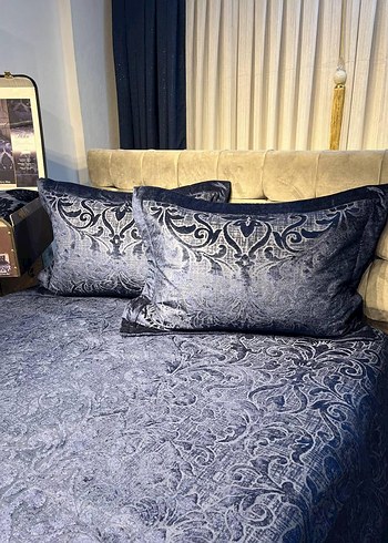 Melis jakarlı yatak örtüsü takımı - Görsel 3