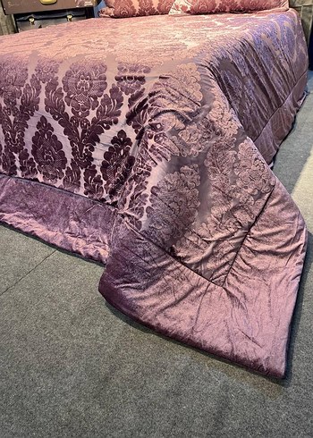 Melis jakarlı yatak örtüsü takımı - Görsel 6