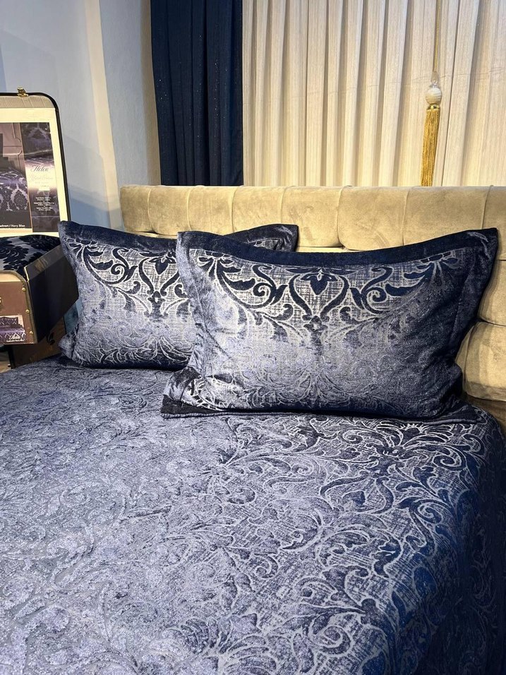 Melis jakarlı yatak örtüsü takımı - Görsel 3