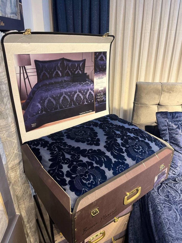 Melis jakarlı yatak örtüsü takımı - Görsel 2