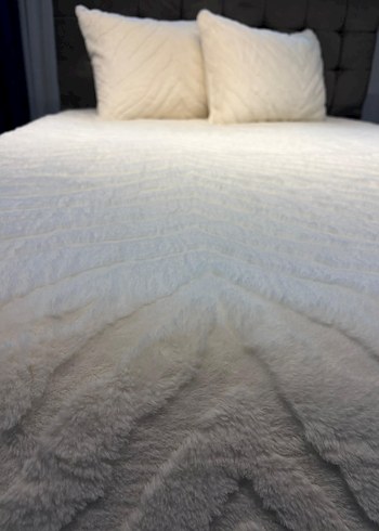 merinos diamond tavşan tüyü battaniye takımı - Görsel 6