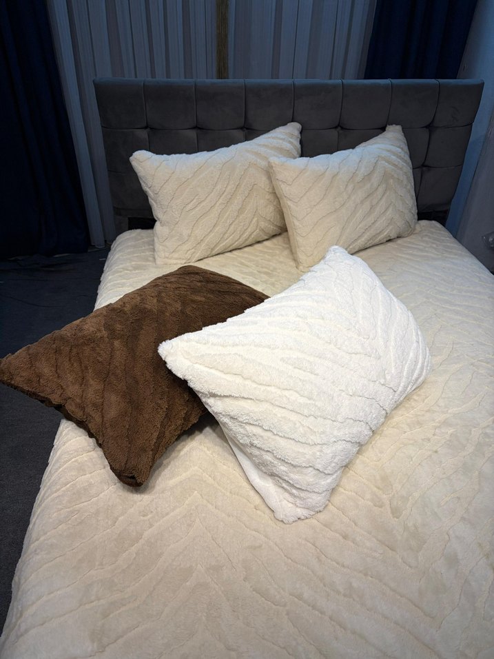 merinos diamond tavşan tüyü battaniye takımı - Görsel 4