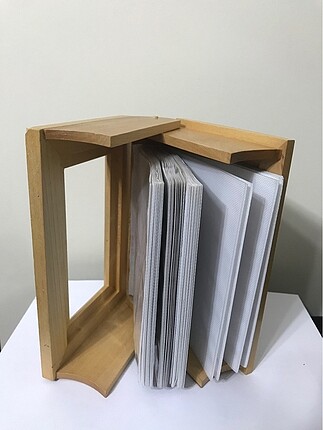 Rustik Ahşap Kitap Formlu Fotoğraf Albümü