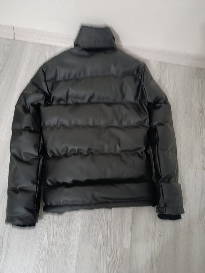 Siyah Fermuarlı Erkek Street Wear Mont - Görsel 5