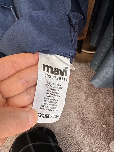 xs Beden Mavi gömlek
