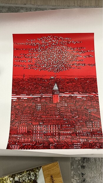 Beden Devrim Erbil Islak İmzalı Serigrafi Baskı / Çerçevesiz