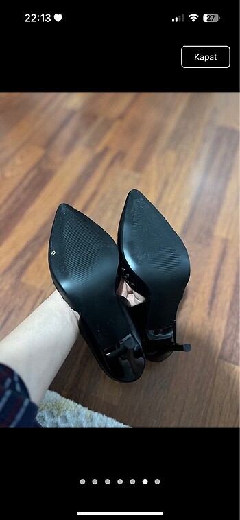 37 Beden siyah Renk Stiletto