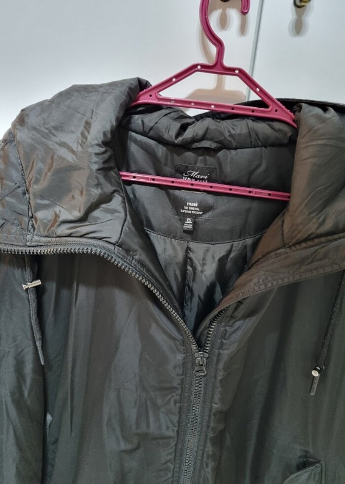 Mavi Oversize Mont - Görsel 3