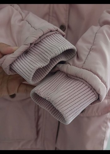 Pembe Kız Çocuk Mont - Görsel 8