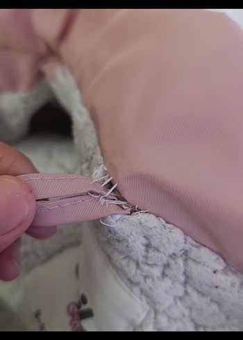 Pembe Kız Çocuk Mont - Görsel 7