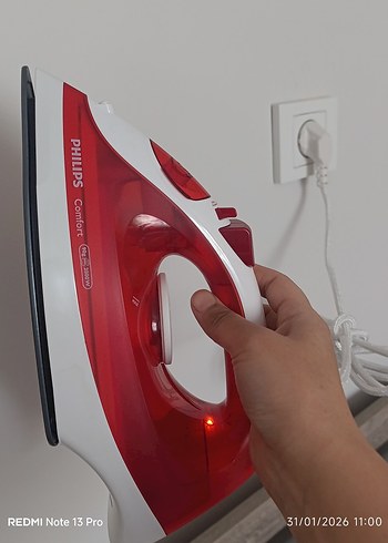 Philips 2000W Kırmızı Ütü - Görsel 9