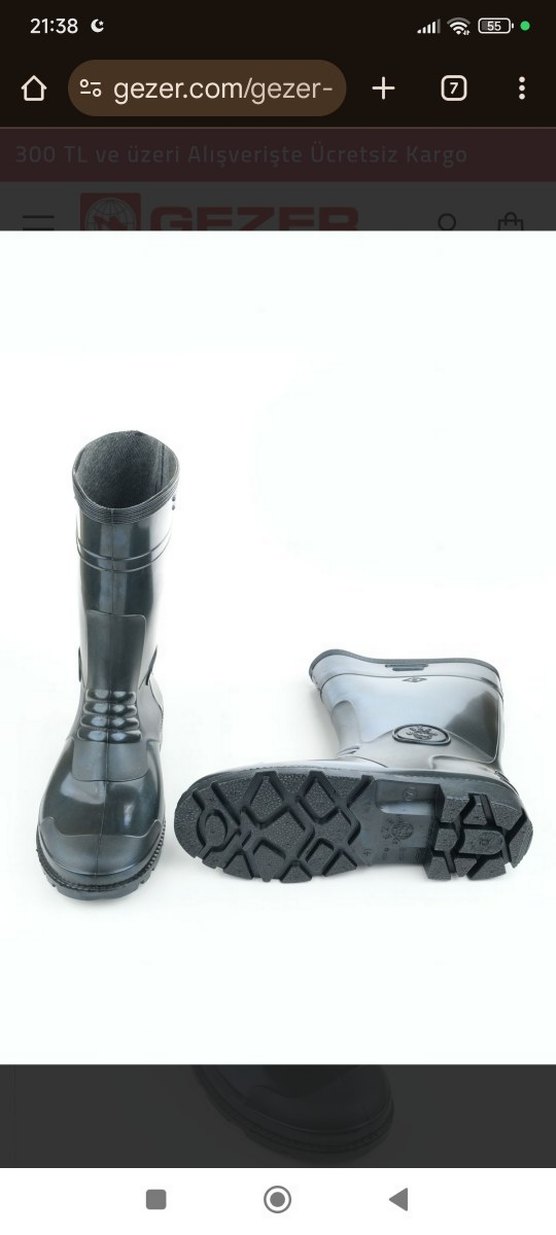 Gezer Erkek PVC Lastik Çizme - Görsel 4