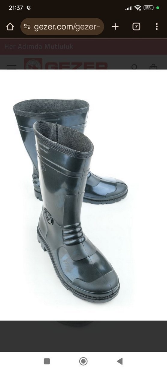 Gezer Erkek PVC Lastik Çizme - Görsel 3