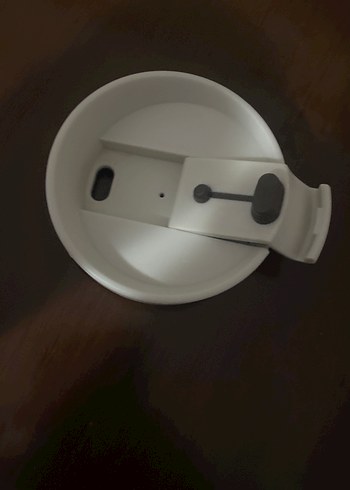 Beyaz Seyahat Termosu. Hiç kullanılamadı.Şirket hediyesidir. - Görsel 4