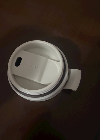 Beyaz Seyahat Termosu. Hiç kullanılamadı.Şirket hediyesidir. - Görsel 5