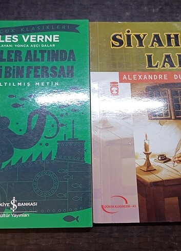 Denizler altında yirmibin fersah ve Siyah Lale 2 kitap