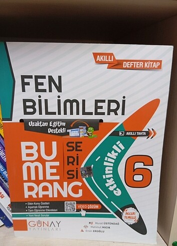 6.SINIF FEN BİLİMLERİ BUMERANG SERİSİ AKILLI DEFTER KİTAP 