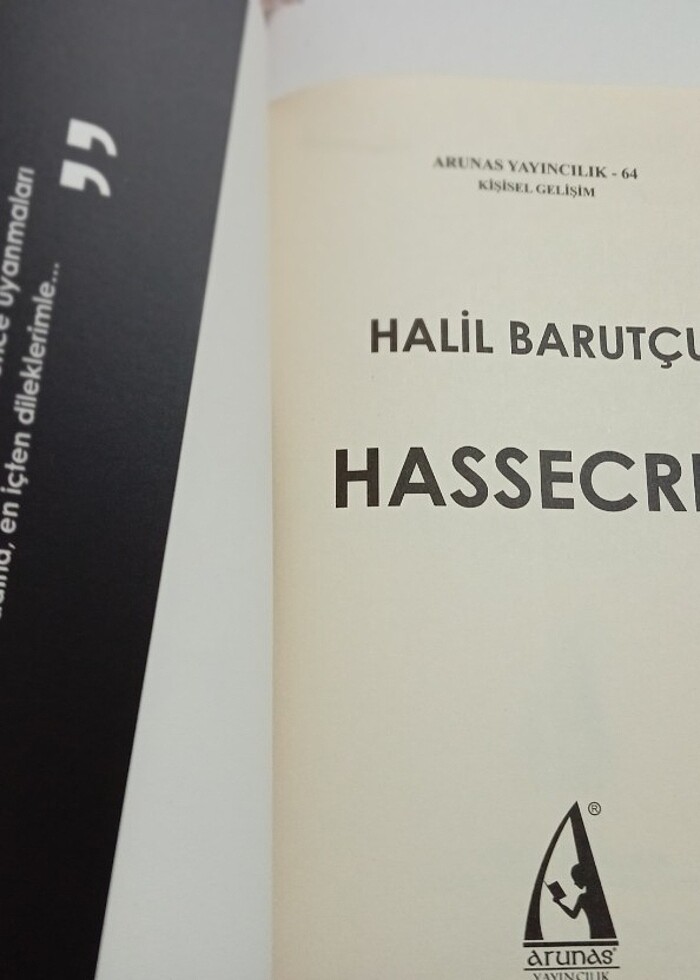 HASSECRET HALİL BARUTÇU YENİ SIFIR KİTAP DENEME - Görsel 5