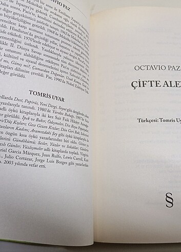 OCTAVIA PAZ ÇİFTE ALEV AŞK VE EROTİZM YENİ SIFIR  - Görsel 6