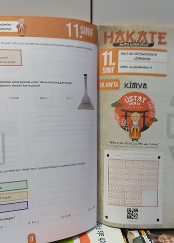 11.SINIF ÜSTAT DERKİ YAYINLARI HAKATE KİMYA HAFTALIK KAZANIM T. - Görsel 9