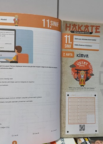 11.SINIF ÜSTAT DERKİ YAYINLARI HAKATE KİMYA HAFTALIK KAZANIM T. - Görsel 6