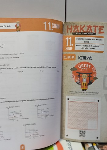 11.SINIF ÜSTAT DERKİ YAYINLARI HAKATE KİMYA HAFTALIK KAZANIM T. - Görsel 13