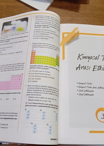 TYT KİMYA SORU BANKASI BAŞKA YAYINLARI YENİ SIFIR KİTAP - Görsel 9