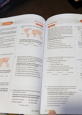 AYT COĞRAFYA SORU BANKASI SIFIR ÖRNEK KİTAP - Görsel 8