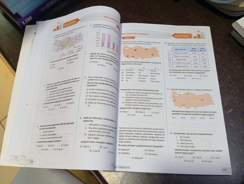AYT COĞRAFYA SORU BANKASI SIFIR ÖRNEK KİTAP - Görsel 4